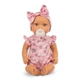 thumbnail image 1 of Poupée Bébé LullaBaby – Tenue Fleurie, Yeux Bruns et Teint Olive, 1 of 4