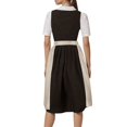 thumbnail image 4 of GDREDA Oktoberfest Bavarois Tablier Mi-Long Classique Uni pour Femme avec Liens pour Robe de Fête pour Rassemblements Festifs, 4 of 8