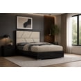 thumbnail image 4 of Lit plateforme pour adultes K-Living Travis, format Queen, avec lattes et finition bicolore, 4 of 6