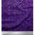 thumbnail image 3 of oneOone Cotton Poplin Fabric Waves Panel Print Fabric By Yard 56 Inch Wide, 3 of 3