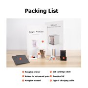 Portable Mobile Color Mini Handheld Printer Tattoo Logo Wireless Bluetooth A4 Inkjet Printer ,Easy to Use