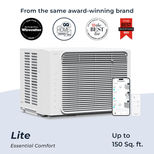 Windmill 5,000 BTU Window Air Conditioner - Lite Series - Quiet & Smart, Cools up to 150 Sq. Ft. - App/Wi-Fi, Remote Control, Voice