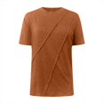 thumbnail image 4 of BVOFAR Plus Size Summer T-Shirts for Women Solid Color Short Sleeve Round Neck Tops Casual Loose Fit Tees 2025, 4 of 5