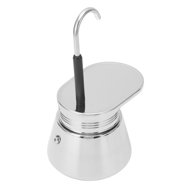 Pot Moka Simple Tube, Cafetière en Acier Inoxydable pour le Camping 50ml