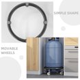 thumbnail image 3 of Movable Propane Cylinder Base Stable Propane Tank Holder Casters Gas Tank Ring Base with Brake, 3 of 9