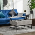 thumbnail image 2 of HOMCOM Lift Top Coffee Table with Hidden Storage Compartment Lift Tabletop, 2 of 10