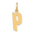 thumbnail image 1 of Diamond2Deal 14K Yellow Gold Lowercase Letter P Initial Pendant for Women, 1 of 3