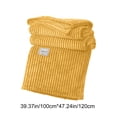 thumbnail image 3 of ZZkhGO Ultra-Soft Milk Fleece Throw Blanket, Lightweight Breathable Cooling Blanket, Moisture-Wicking Skin-Friendly Nap Blanket for Couch Bed Office Travel Gift, Yellow, 3 of 6