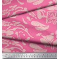 thumbnail image 2 of Soimoi Rayon Fabric Flower Artistic Print Sewing Fabric Yard 56 Inch Wide, 2 of 3