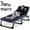 Gris W / Matelas Bleu & Oreiller, variante sur Slsy Lit de Camp Pliant Portable avec Matelas à 2 Côtés et Oreiller, Chaise Longue Pliante Réglable à 5 Positions, Lit de Camp Pliant