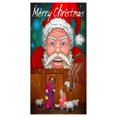 thumbnail image 1 of Huanglei Christmas Door Decoration Door Cover Hanging Cloth Holiday Party Layout Scene Background Cloth, 1 of 4