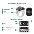 thumbnail image 4 of Smart Counter, Rechargeable Finger Counter, Long Lasting Battery Life, 9999 Counters, Prayer Time Reminder, Mobile App Connectivity, Suitable for Men and Women of All Age, 4 of 7