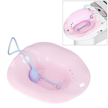 Sitz Bath, Universal Squat Free Toilet Bath Toilet Sitz Bath With Flusher For Postpartum Care Hemorrhoids