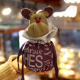 thumbnail image 1 of Oleegame 1PC Christmas Drawstring Bag 3D Design Fabric Gift Bags For Favors And Decorations Super Cute Snowman, 1 of 9