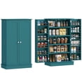 thumbnail image 1 of HOMCOM Armoire de Rangement pour Garde-Manger de Cuisine avec Étagères à 5 Niveaux Bleu Sarcelle, 1 of 10