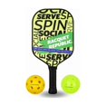 thumbnail image 1 of Full Carbon Fiber Pickleball Paddle With Paddle Cover & 2 Ball, Sweat - Resistant Comfort Grip & Durable Edge Guard, 1 of 5