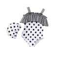 thumbnail image 1 of FhsagQ Girls Cross Back 1 Piece Swimsuit Bathing Suit Girls Piece Swimsuit Fashionable Cute Rash Guard for Kids Swimwear White Size 4-5 Years, 1 of 9