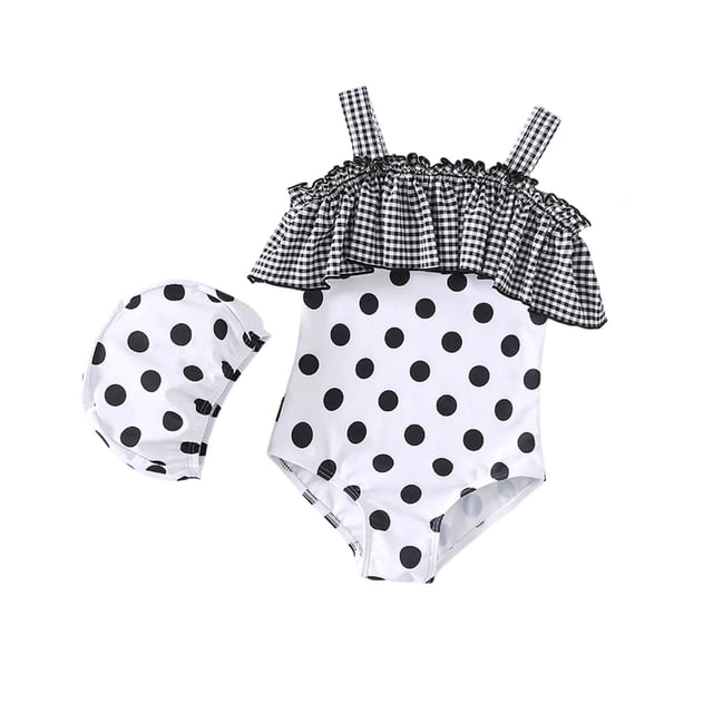FhsagQ Girls Cross Back 1 Piece Swimsuit Bathing Suit Girls Piece Swimsuit Fashionable Cute Rash Guard for Kids Swimwear White Size 4-5 Years