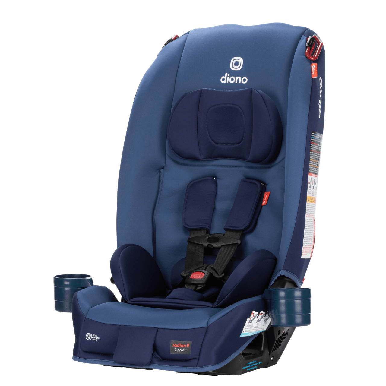 Siège d'auto tout-en-un Diono Radian 3R, design Slim Fit 3 Across, 10 ans un siège d'auto, Bleu Surge