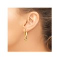 thumbnail image 3 of Boucles d'Oreilles Pendantes en Or Jaune 14K Poli Éternel, 3 of 5
