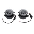 thumbnail image 1 of 2 Pcs 4 Po Pare-Chocs avant LED Feux de Brouillard Ronds de Remplacement pour Jeep Wrangler 20072018, 1 of 14