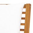 thumbnail image 4 of vidaXL Patio Bench 45.1" with Cream Cushion Solid Acacia Wood, 4 of 6