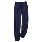 GDREDA Pyjamas Men Male Home Trousers Closed Trousers Stretch Casual Loose Large Size Cool Trousers Men's Pajama & Loungewear Navy,XXL