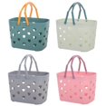 thumbnail image 4 of Plastic Shower Caddys Basket Bathroom Organizer with Handle Hollow Out Caddys, 4 of 7