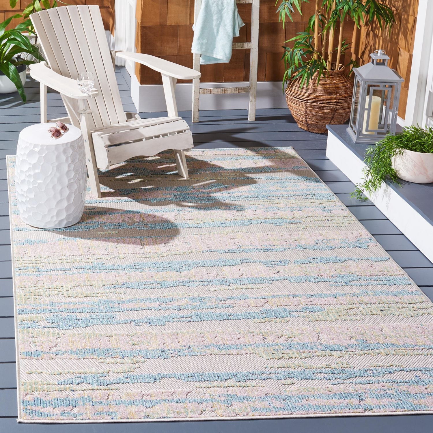 SAFAVIEH Cabana Gaila Abstract Indoor/Outdoor Area Rug