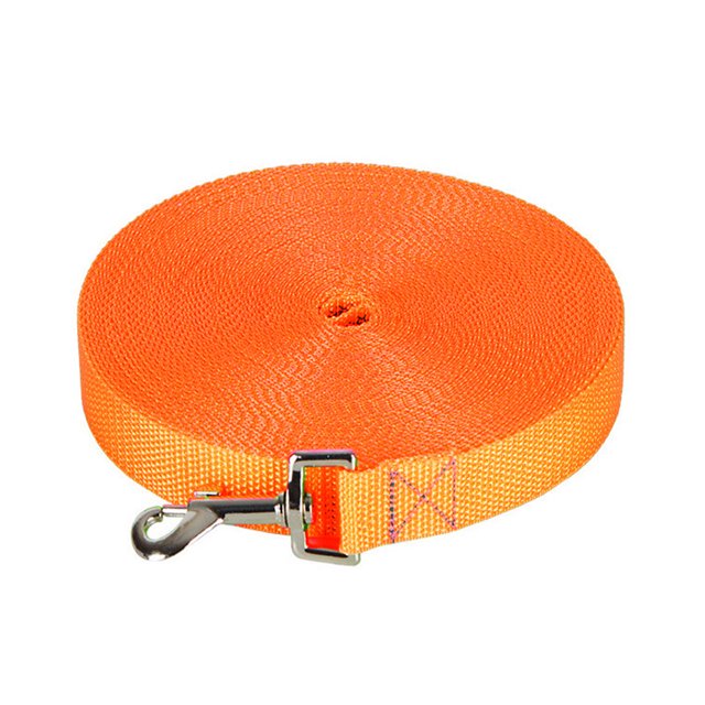 Tie Out Rope Dog Tether, 5m Dog Line for Outside Playing Camping Tying, Medium Large Dogs Indoor/Outdoor Backyard Dog Leash - orange
