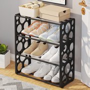 Chmadoxn Home Decor, Room Decor, Wall Decor Shoe Rack Shoe Rack Storage Organizer With 4 Tiers Metal Shelves For Bedroom Closet Entry Dorm Room Stainless steel Shoe Rack