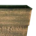 thumbnail image 2 of The HC Companies Avino 16 Inch Square Resin Flower Planter Pot, Celtic Bronze, 2 of 7