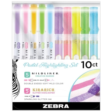 Pack de 10 surligneurs pastel