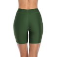 thumbnail image 5 of Womens Swim Shorts Hollow Out Long Swim Shorts High Waisted Swim Capri Pants, 5 of 5