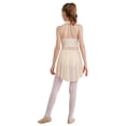 thumbnail image 4 of Yartina Robe de Danse Ballet Sans Manches pour Filles, Robe Justaucorps Moderne Contemporaine Champagne 12, 4 of 7