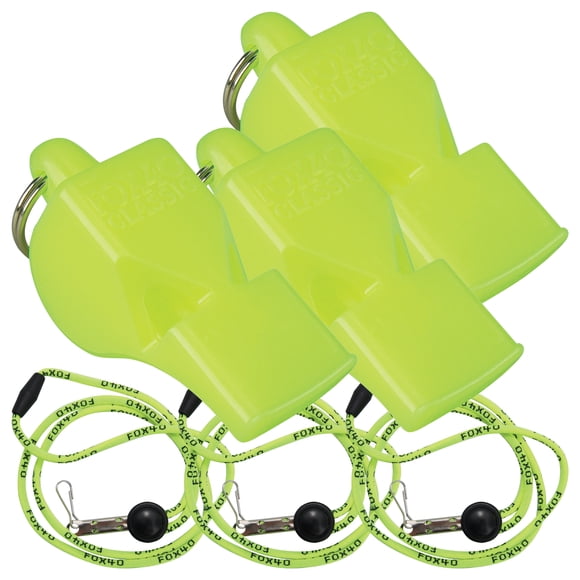 Fox 40 Classic 3 Pack With Lanyard