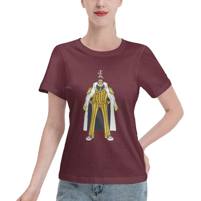 T-Shirt Basique à Manches Courtes pour Femme une Pièce Singe Jaune