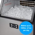 thumbnail image 4 of MECY Commercial Ice Maker Machine, Stainless Steel Automatic Ice Machine Make 100lbs/24H, Freestanding Ice Maker with 33lb Storage Capacity for Home, School, Office, Bar, Coffee Shop, Restaurants., 4 of 4