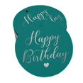 thumbnail image 1 of Inkdotpot 100 Pack Real Silver Foil Paper Tags Happy Birthday Favor Hang Tags, 1 of 6