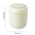 thumbnail image 3 of Save Big! Push-type Desktop Trash Can, Small Office Trash Bin with Lid, Coffee Table Waste Bin, Study Room Living Room Trash Can, Desk Organizer Waste Container, 3 of 6