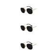 thumbnail image 1 of Redempat Fashionable Polarized Lens Small Frame Sun Glasses For Trendy Style gold black gray C2 3Set, 1 of 6