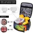 thumbnail image 3 of Baseball Softball On Fire And Water Lunch Box For ,Reusable Insulated Lunch Bag Thermal Lunch Kit Soft Cooler Lunch Tote Bag For Men Women Work Picnic, 3 of 7