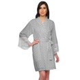 thumbnail image 1 of Moomaya Printed Bridesmaid Robes Short Bride Getting Ready Dress Loungewear, 1 of 6