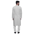 thumbnail image 3 of Atasi Button Down Asymmetric Printed Long Sleeve Rayon Kurta Pyjama Set, 3 of 4