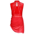 thumbnail image 3 of Sxiwei Jupe de Danse Lyrique Dos Nu pour Filles, en Maille Transparente, Rouge 14, 3 of 5