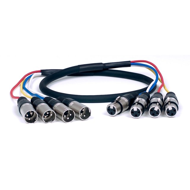 XLR-QUAD-6 - 6 FT Quad XLR Cable