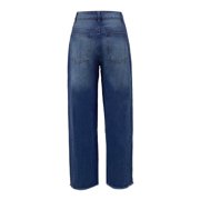 Ketyyh-chn99 Men's Jeans Pants Length Large Size Wide Jeans Pants Waisted Stretch Jeans Size for L,Blue