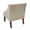 thumbnail image 2 of HomePop Swoop Arm Living-Room-Chairs, Cream Velvet, 2 of 2