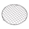 thumbnail image 3 of Unique Bargains Round Cooking Rack, 6.5-inch Stainless Steel Cross Wire Barbecue Grill Net Racks with Legs, 3 of 5