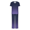 thumbnail image 1 of UPPADA Ensembles de Sarraus pour Femmes en Liquidation Liquidation, Ensemble de Sarraus Extensibles Colorés à Col en V Style Jogger pour Femmes, Uniforme d'Infirmière, Hauts de Sarrau à Manches Courtes et Pantalon Long à Jambe Grand, Ensemble de Tenue avec Poches, Ensemble de Sarraus pour Femmes, 1 of 4